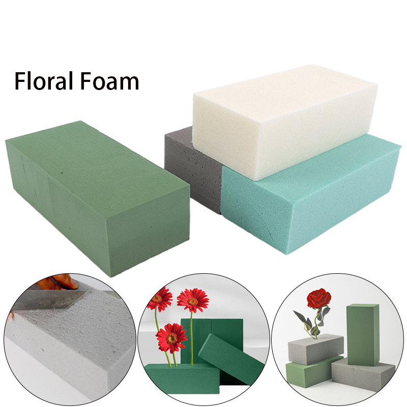 Floral Foam Oasis - สแควร์แห้งดอกไม้โฟมอิฐดูดซับน้ําประดิษฐ์แห้งเปียกดอกไม้โคลนดอกไม้โฟมบล็อกสวนอุปกรณ์