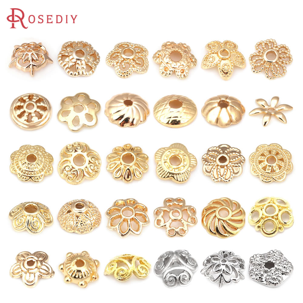 18K Gold สีทองเหลืองดอกไม้ลูกป - Florist Supplies บทวิจารณ์และราคา