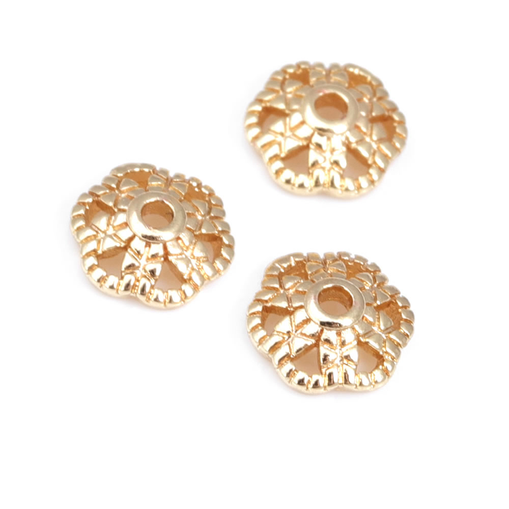 18K Gold สีทองเหลืองดอกไม้ลูกป - Florist Supplies บทวิจารณ์และราคา