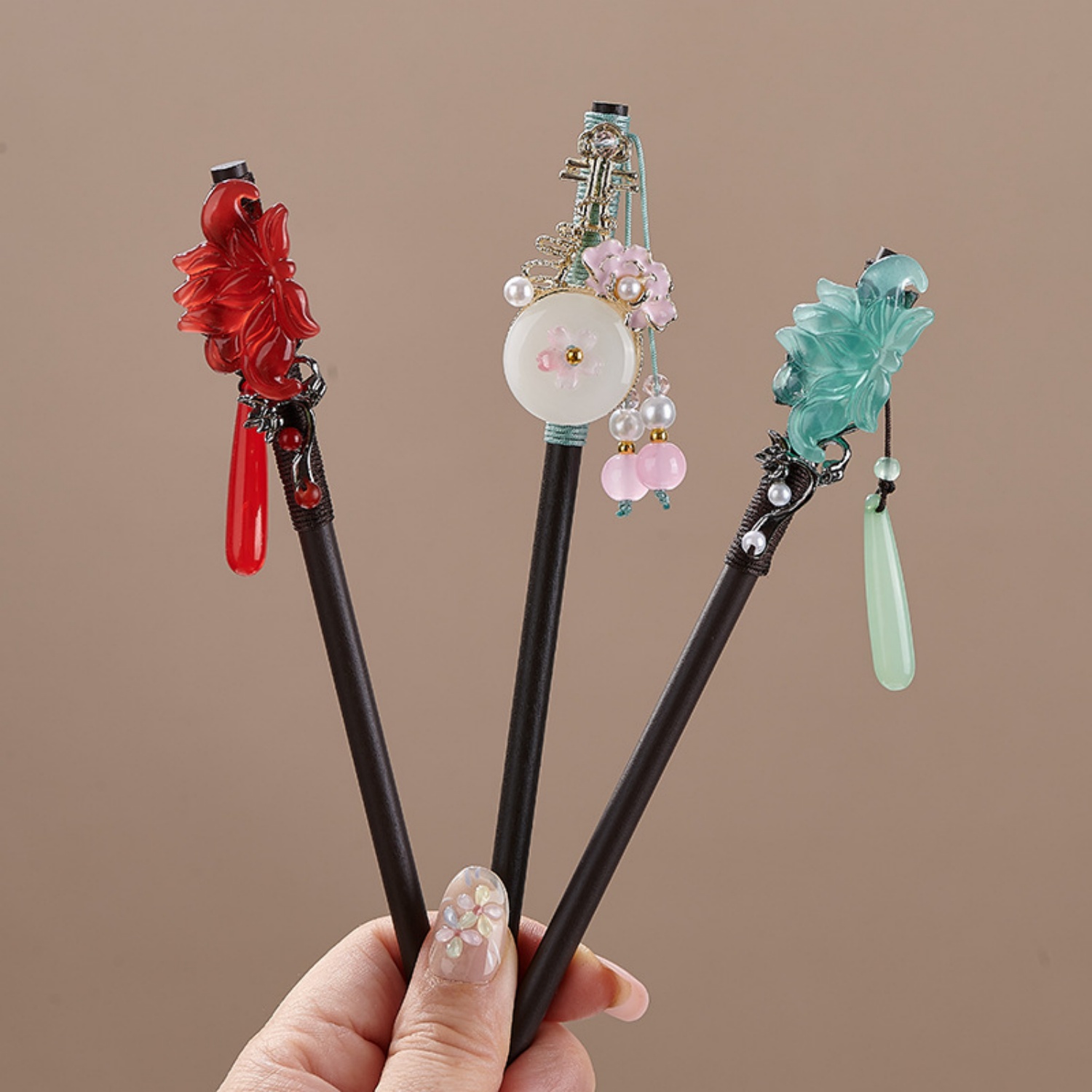 กิ๊บติดผมลายดอกไม้สไตล์วินเทจส - Florist Supplies บทวิจารณ์และราคา