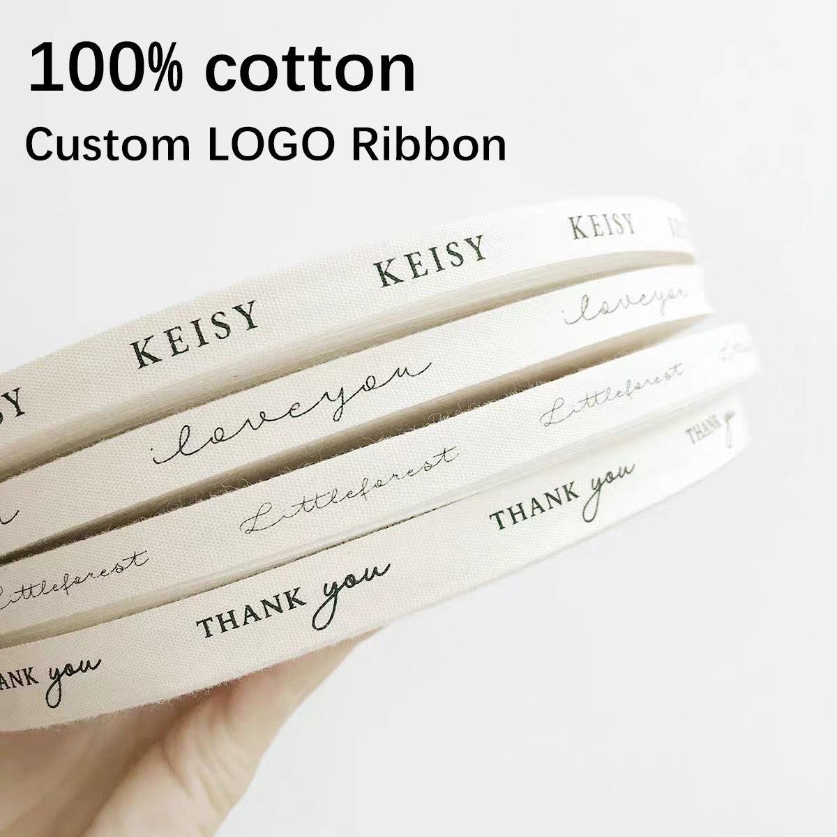 โลโก้ที่กําหนดเองริบบิ้นผ้าฝ้า - Florist Supply Ribbon บทวิจารณ์และราคา