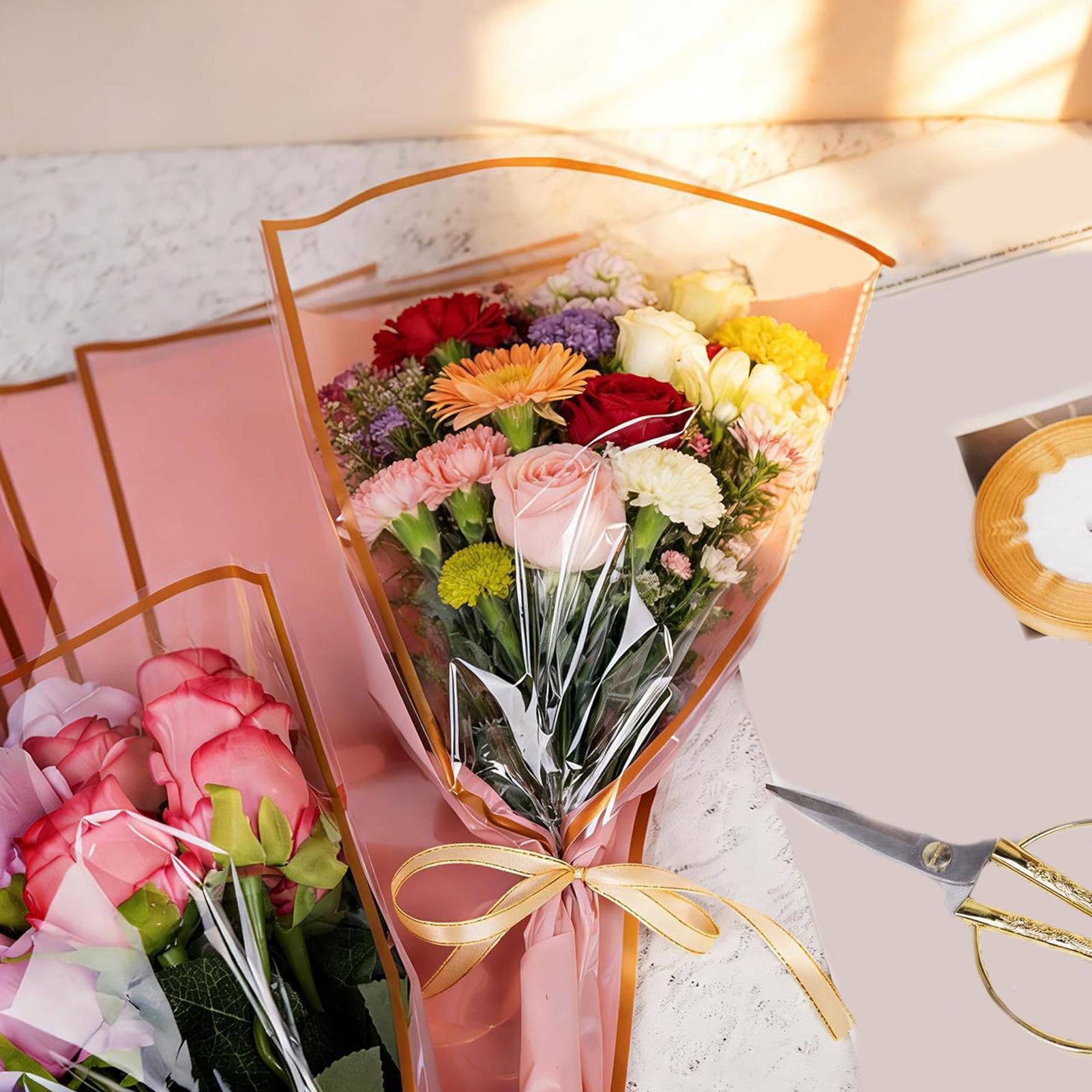 ถุงใส่ช่อดอกไม้ 50 ชิ้น พร้อมร - Florist Supply Ribbon บทวิจารณ์และราคา
