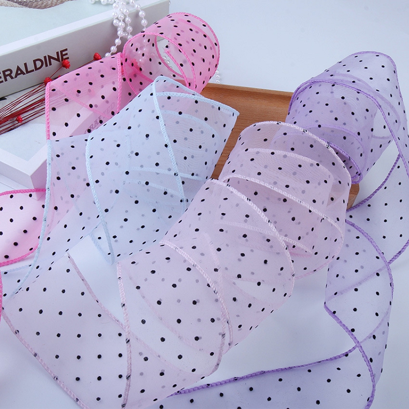 50 หลาผ้าพันคอจุดวัสดุตกแต่งช่ - Florist Supply Ribbon บทวิจารณ์และราคา