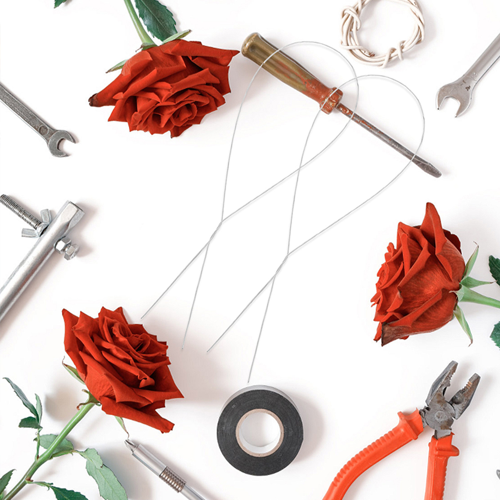 250 ชิ้น ลวดดอกกุหลาบ DIY สำหร - Florist Wreath Supply บทวิจารณ์และราคา
