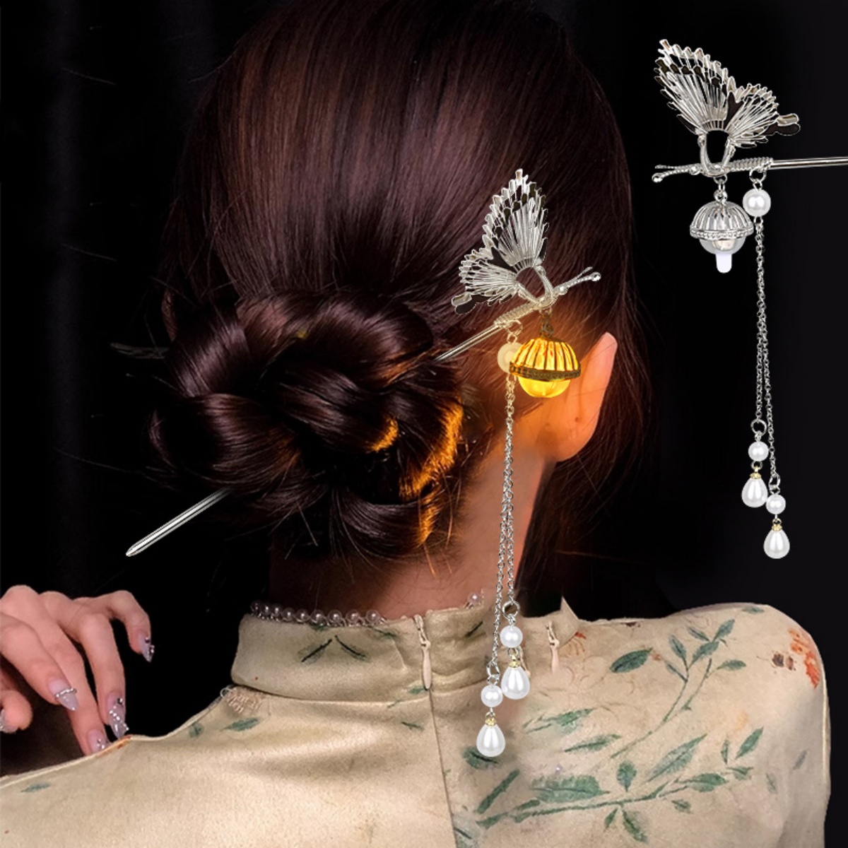 Luminous ดอกไม้ Hairpin สําหรั - Florist Supplies บทวิจารณ์และราคา