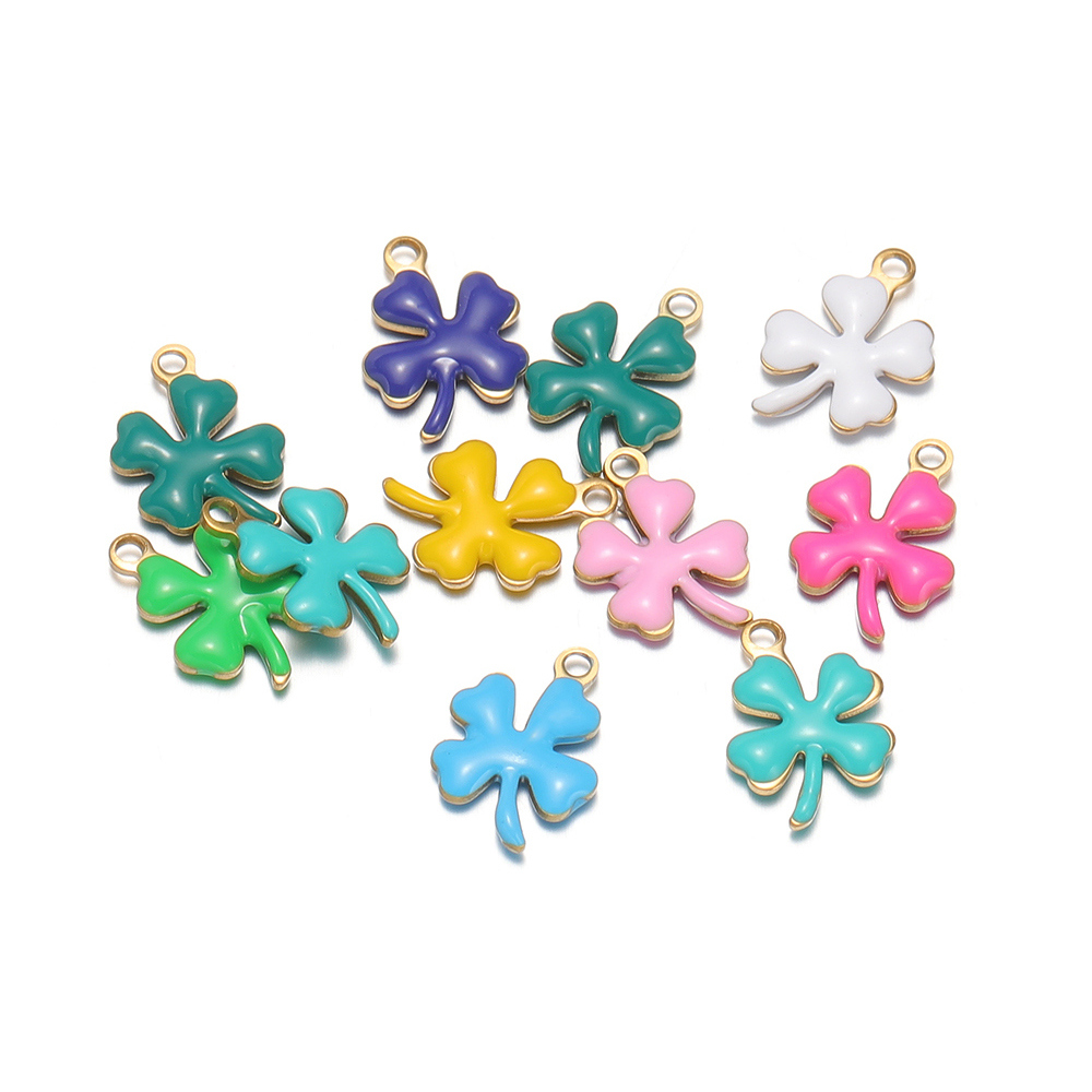 จี้รูปดอกโคลเวอร์เคลือบสแตนเลส - Florist Supplies บทวิจารณ์และราคา